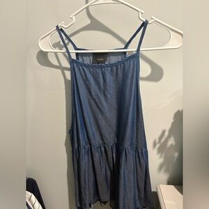 Lumiere Denim Blue Tank Top